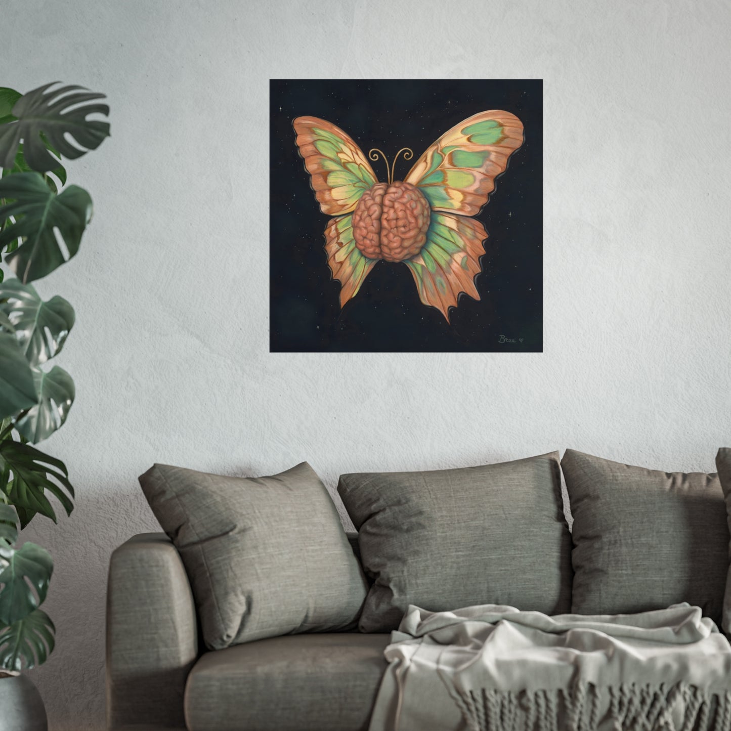 Brain Butterfly Fine Art Print