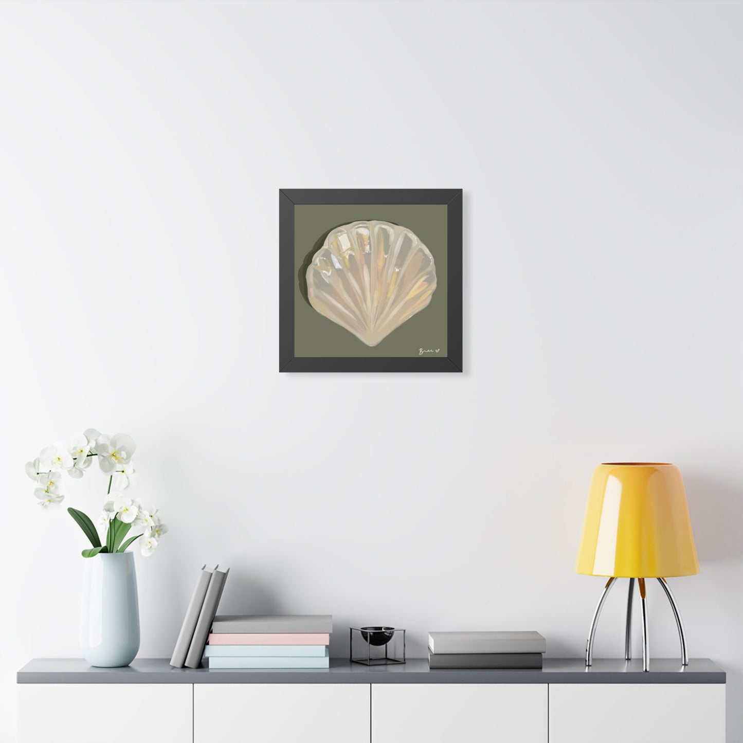 Pearlescent Seashell Framed Print