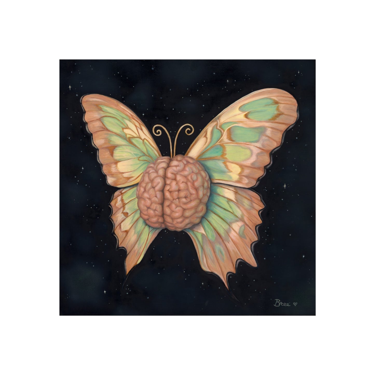 Brain Butterfly Fine Art Print
