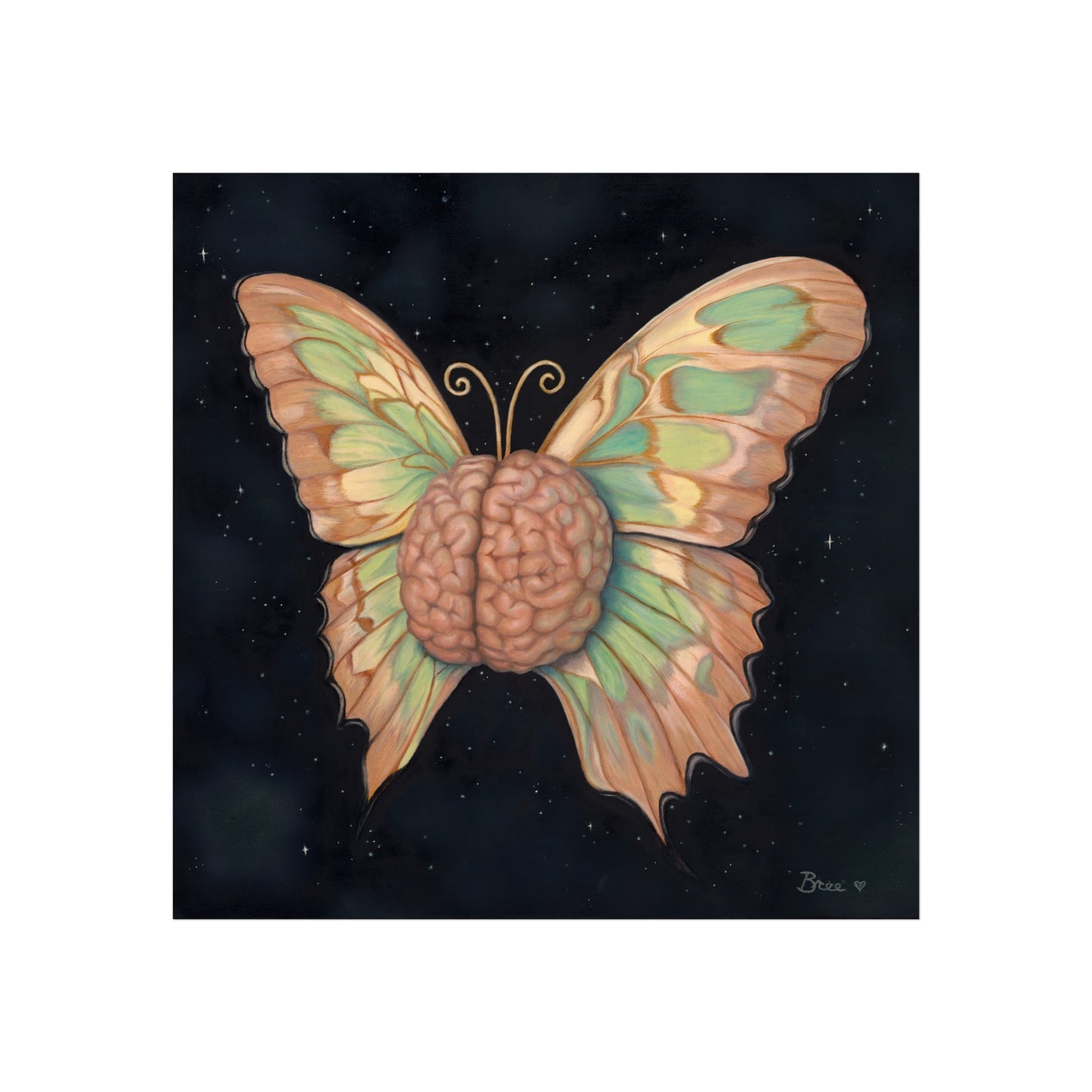 Brain Butterfly Fine Art Print