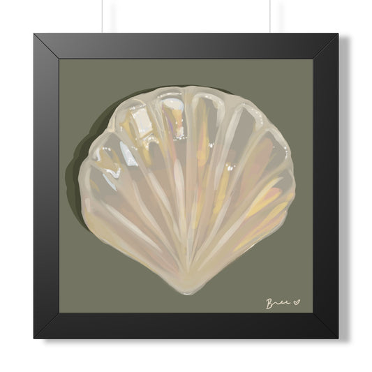 Pearlescent Seashell Framed Print