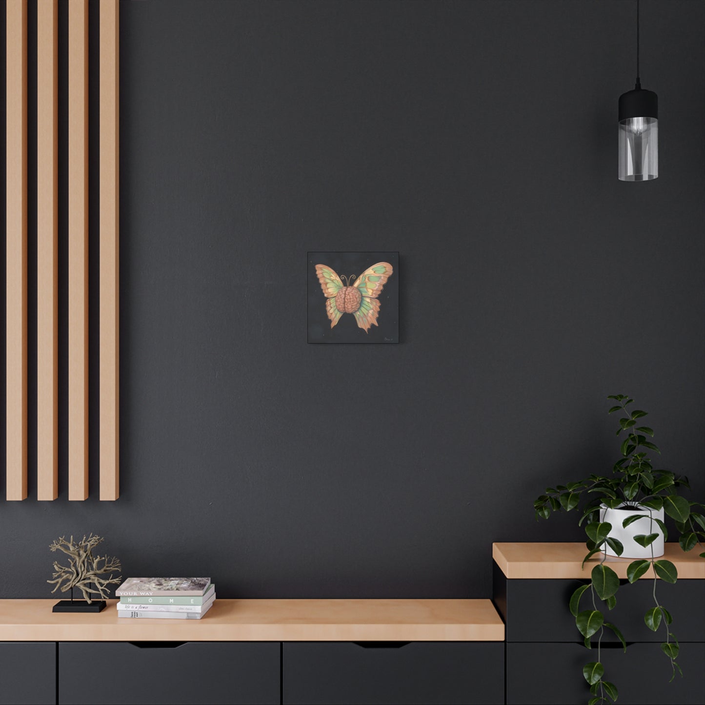 Butterfly Brain Matte Canvas Print
