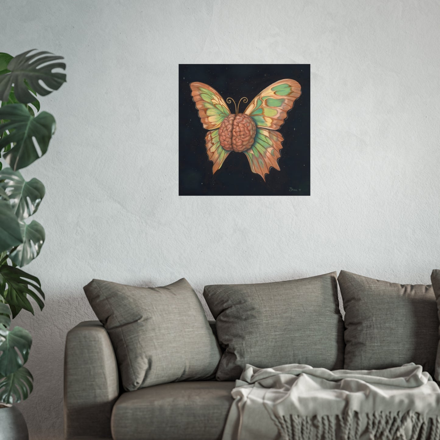 Brain Butterfly Fine Art Print