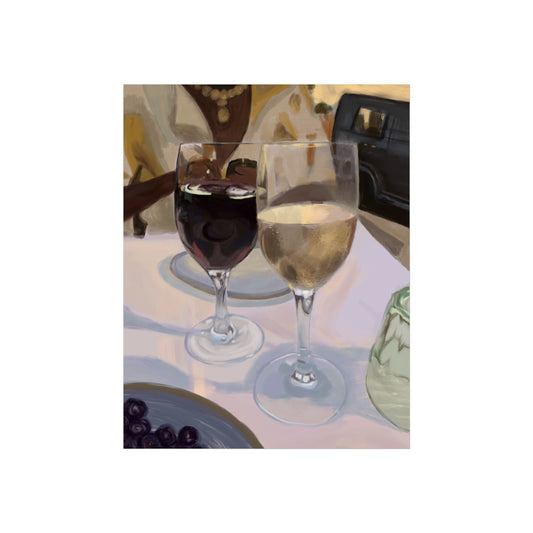 Dinner Date in Cannes, France Print