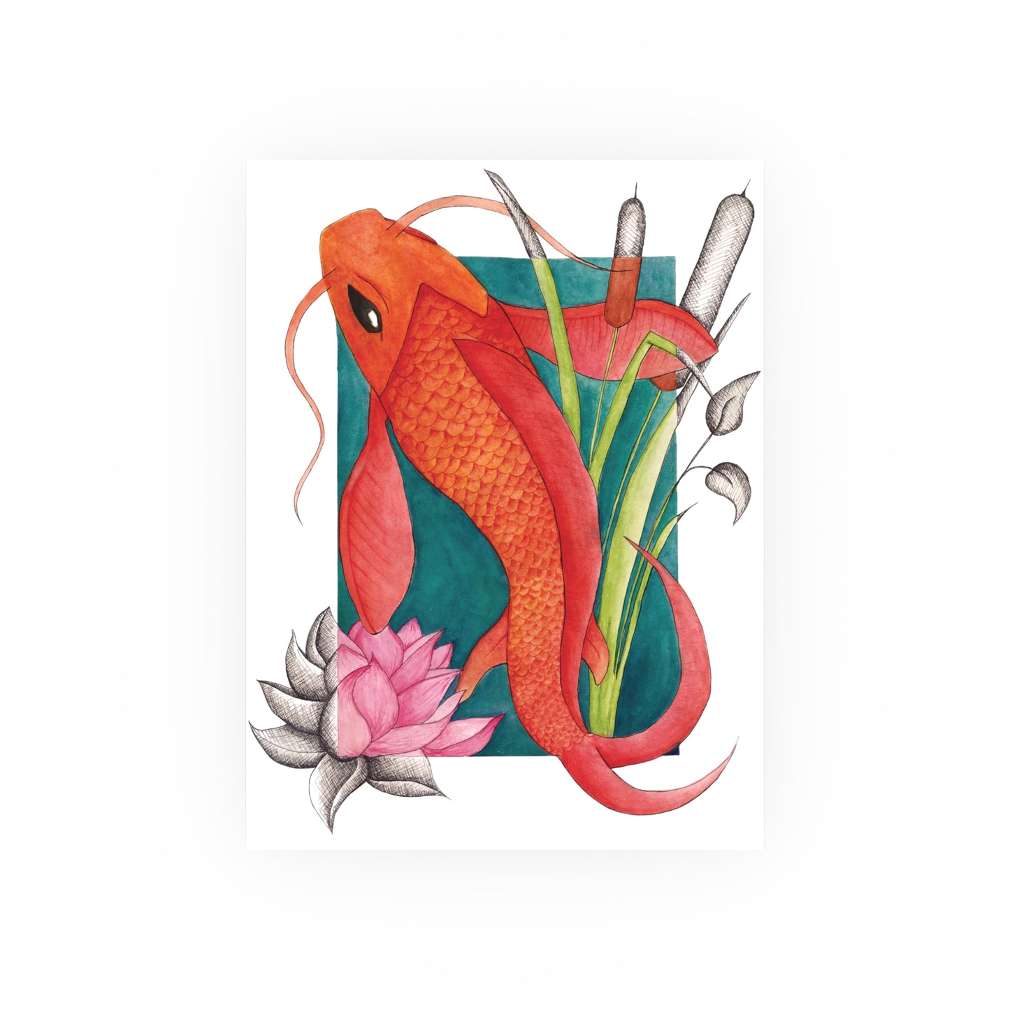 Koi Poster | Satin or Archival Matte Print