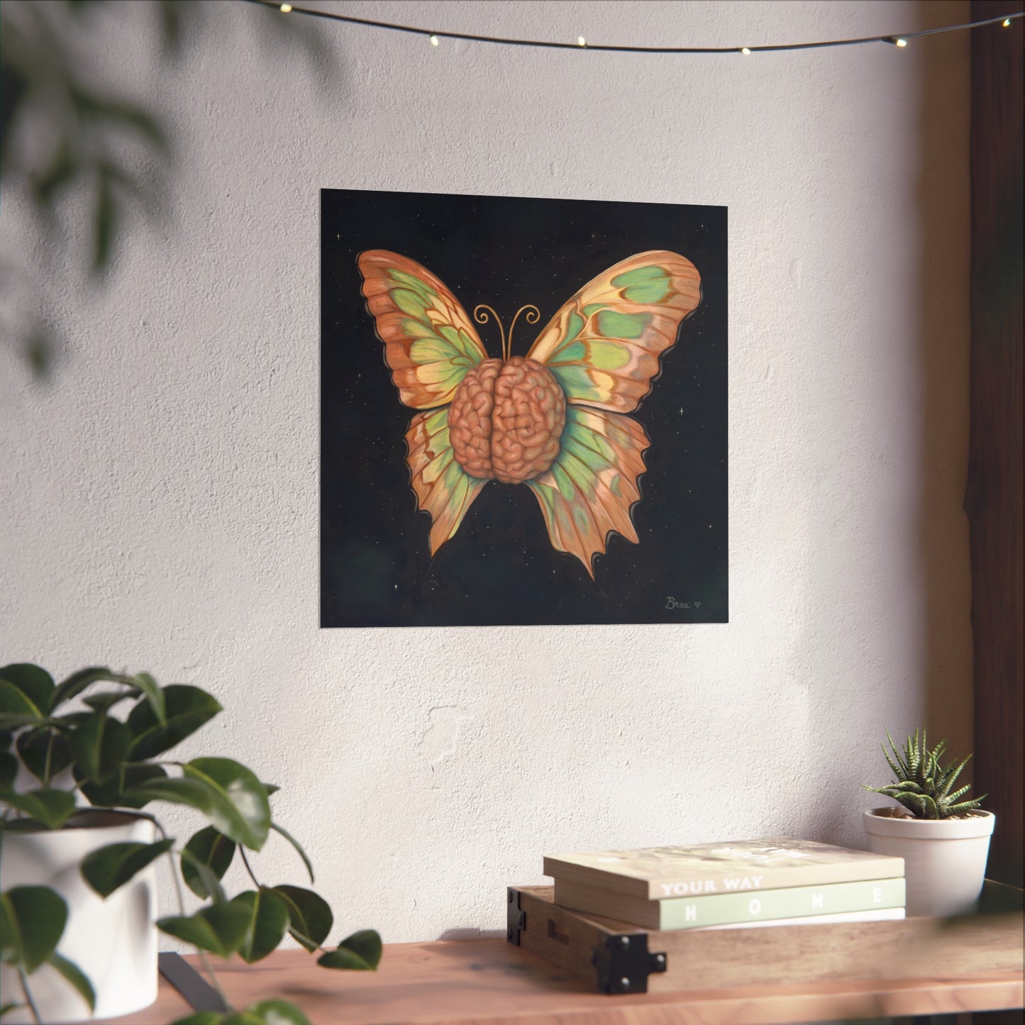 Brain Butterfly Fine Art Print