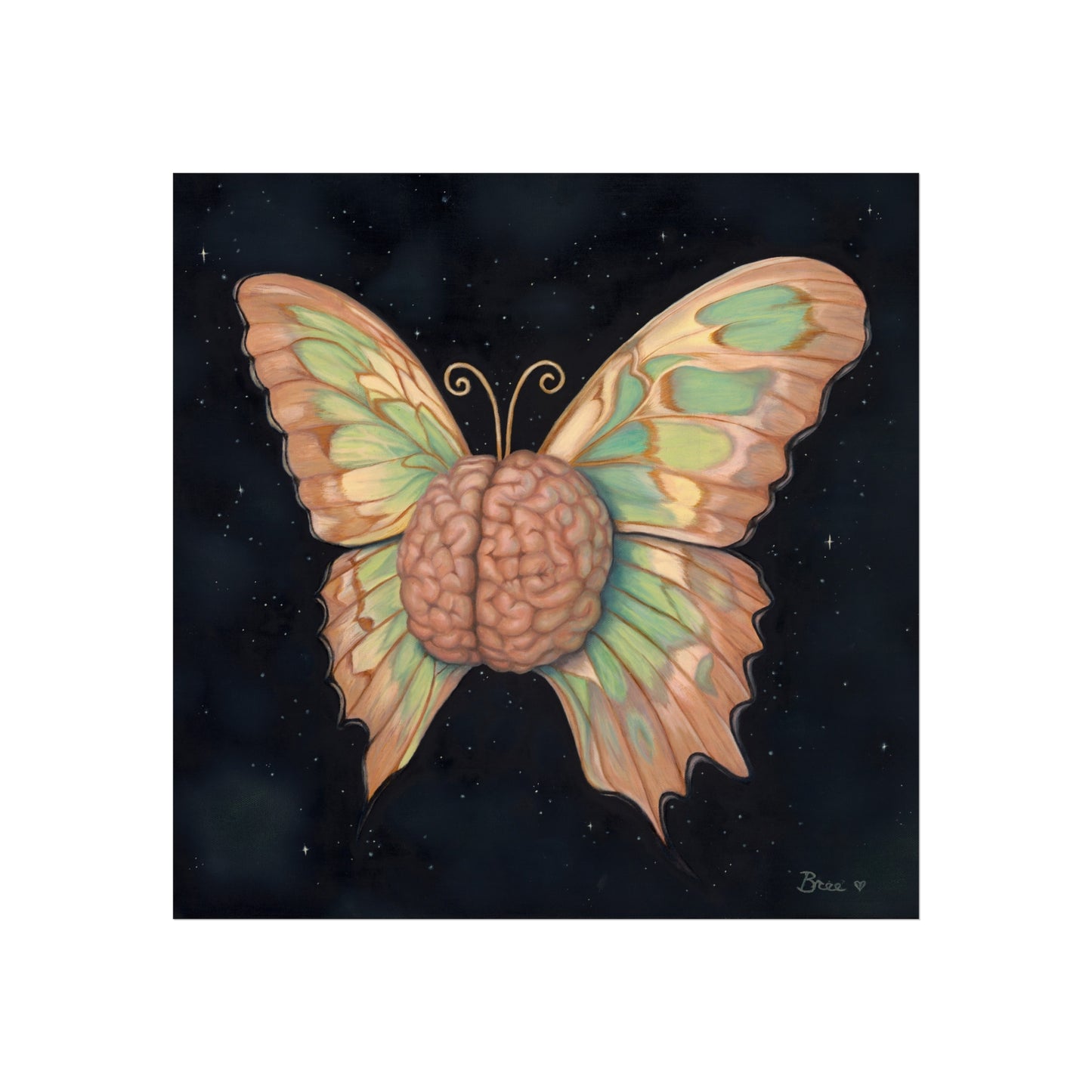 Brain Butterfly Fine Art Print